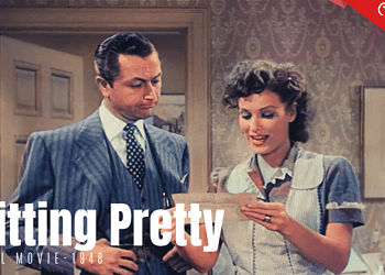 Poster | Sitting Pretty -1948 American comedy film | Colorized | Full Moive | Robert Young, Maureen O'Hara