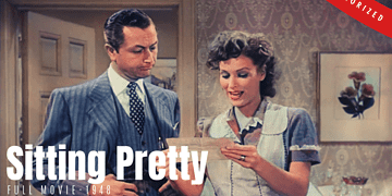 Poster | Sitting Pretty -1948 American comedy film | Colorized | Full Moive | Robert Young, Maureen O'Hara
