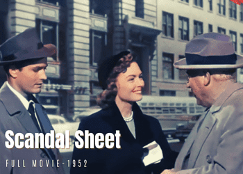 Scandal Sheet 1952 | Film Noir | Colorized | Full Movie | Broderick Crawford, Donna Reed | Colorized CInema