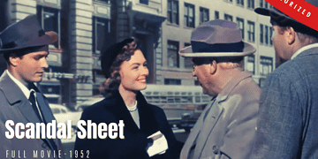Scandal Sheet 1952 | Film Noir | Colorized | Full Movie | Broderick Crawford, Donna Reed | Colorized CInema