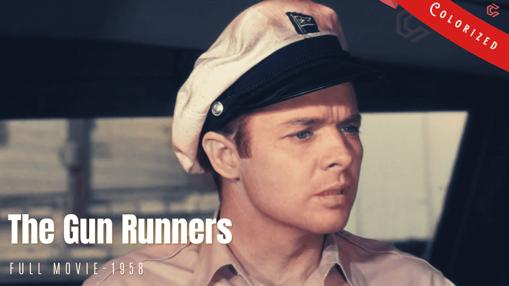 The Gun Runners 1958 | Film Noir Crime | Colorized | Full Movie | Audie Murphy | Colorized Cinema