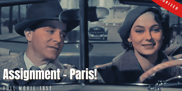 Assignment – Paris! 1952 | Cold War film noir | Colorized | Full Movie | Dana Andrews, Märta Torén | Colorized Cinema