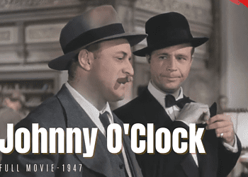 Johnny O'Clock 1947 | Film Noir Crime | Colorized | Full Movie | Dick Powell, Evelyn Keyes | Colorized Cinema C