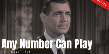 Any Number Can Play (1949) | Colorized Full Movie | Clark Gable | Drama Film | Subtitled | Colorized Cinema C