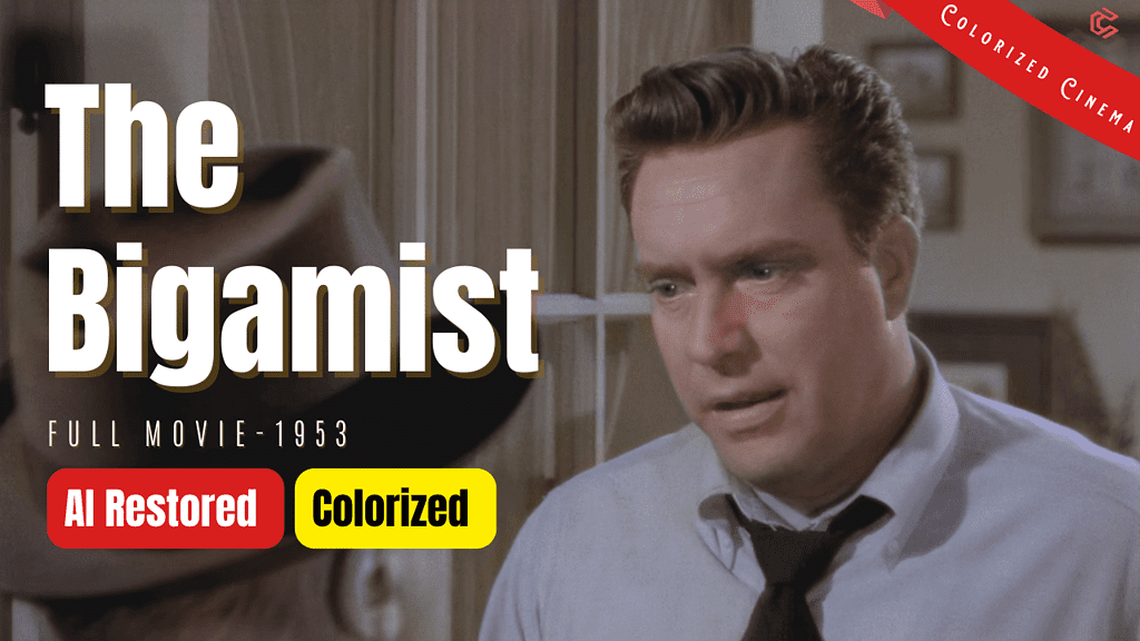 The Bigamist (1953) | Colorized | Subtitled | Joan Fontaine, Edmond O'Brien | Drama Film Noir | Colorized Cinema C