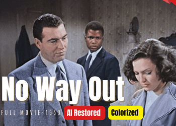 No Way Out (1950) | Colorized | Subtitled | Richard Widmark, Linda Darnell | Film Noir | Colorized CInema C