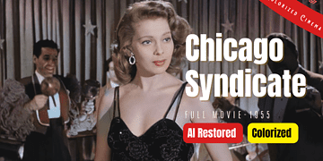 Chicago Syndicate (1955) | AI Restored and Colorized | Subtitled | Dennis O'Keefe | Film Noir Crime | Colorized Cinema C