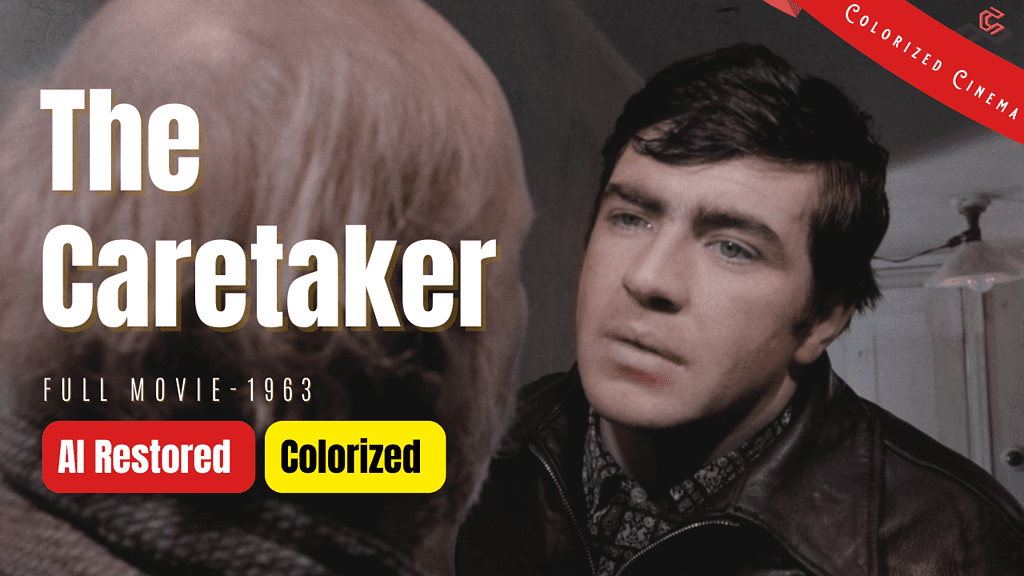 The Caretaker (1963) | The Guest | Colorized | Subtitled | Alan Bates | British Drama Film | Colorized Cinema C