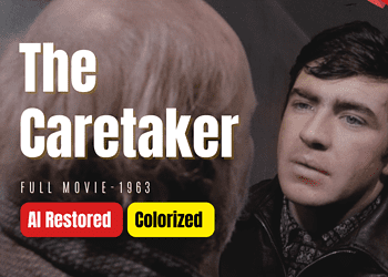 The Caretaker (1963) | The Guest | Colorized | Subtitled | Alan Bates | British Drama Film | Colorized Cinema C