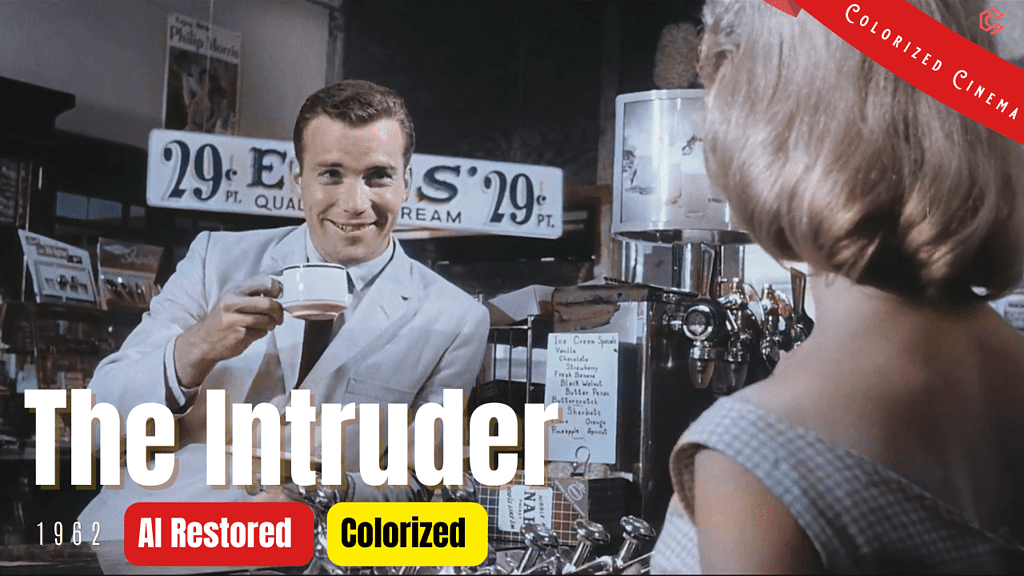 The Intruder (1962) | Colorized | Subtiled | Full Movie | William Shatner, Jeanne Cooper | Drama | Colorized Cinema C