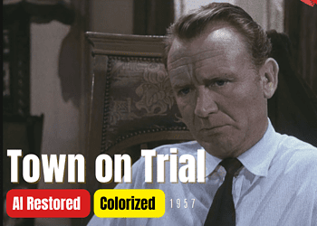 Town On Trial (1957) | Colorized | Subtitled | John Mills, Charles Coburn | British mystery film | Colorized Cinema C
