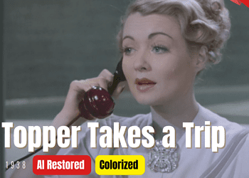 Topper Takes a Trip (1938) | Colorized | Subtitled | Constance Bennett | Supernatural Comedy | Colorized Cinema C