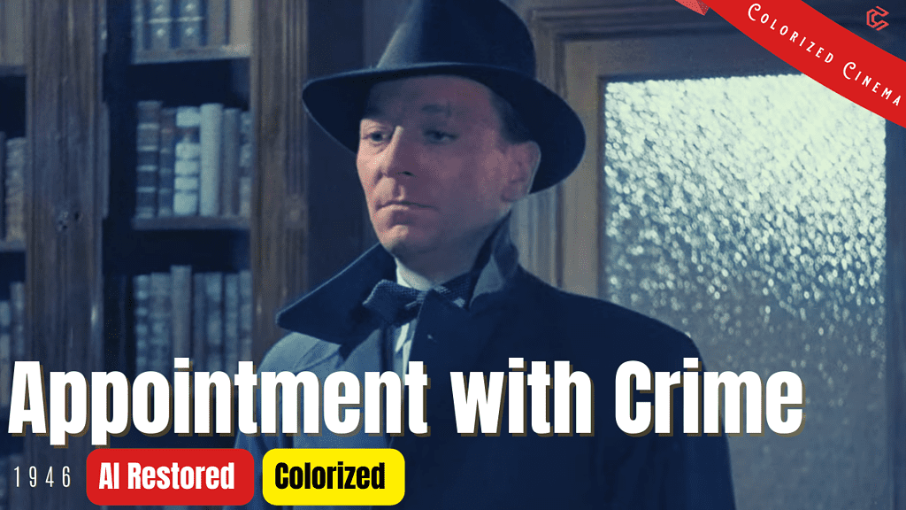 Appointment with Crime (1946) | Colorized | Subtitled | William Hartnell | British Crime Film | Colorized Cinema C