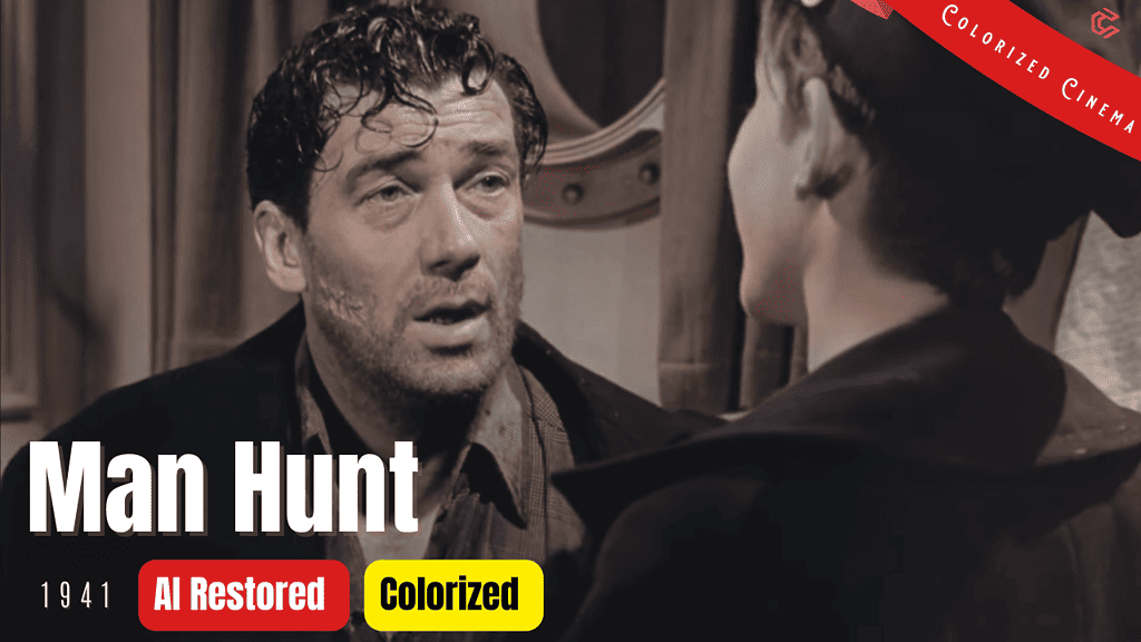 Man Hunt (1941) | Colorized | Subtitled | Walter Pidgeon, Joan Bennett | Thriller Film | Colorized Cinema C