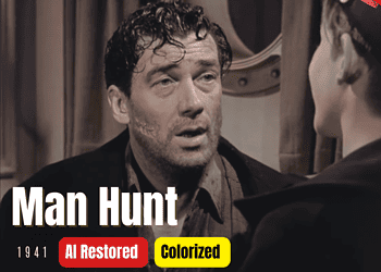 Man Hunt (1941) | Colorized | Subtitled | Walter Pidgeon, Joan Bennett | Thriller Film | Colorized Cinema C
