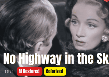 No Highway in the Sky (1951) | Colorized | Subtitled | James Stewart, Marlene Dietrich | Drama Film | Colorized Cinema C