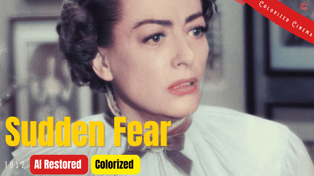 Sudden Fear (1952) | Colorized | Subtitled | Joan Crawford, Jack Palance | Film Noir Thriller | Colorized Cinema C