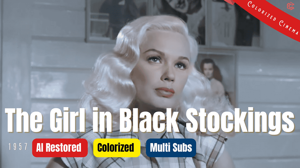 The Girl In Black Stockings (1957) | Colorized | Multi-Subs | Lex Barker, Mamie Van Doren