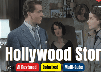 Hollywood Story (1951) | Colorized | Multi-Subs | Richard Conte, Julie Adams | Mystery Film