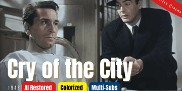 Cry of the City (1948) | Colorized | Multi-Subs | Victor Mature, Richard Conte | Film Noir