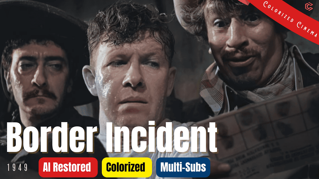 Border Incident 1949 - Colorized Full Movie | Ricardo Montalbán, George Murphy | Subtitles