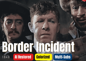 Border Incident 1949 - Colorized Full Movie | Ricardo Montalbán, George Murphy | Subtitles