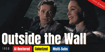 Outside the wall (1950) | Colorized | Richard Basehart | Film Noir Crime | Subtitles