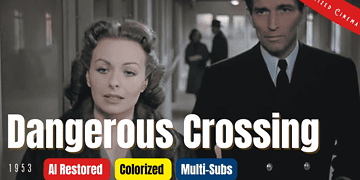 Dangerous Crossing (1953) | Colorized | Jeanne Crain, Michael Rennie | Film Noir Mystery | Subtitles