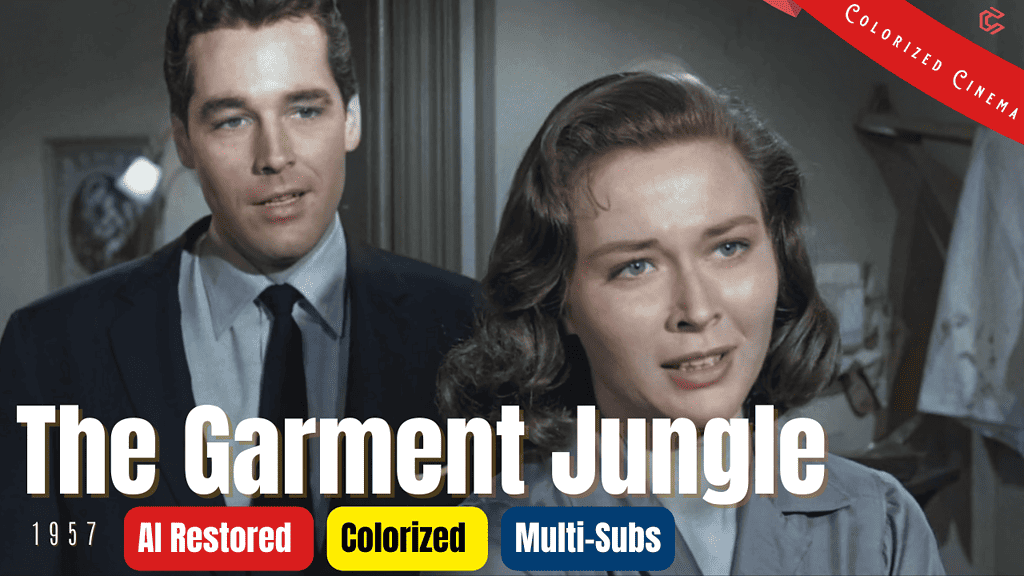The Garment Jungle (1957) | Colorized | Lee J. Cobb, Kerwin Mathews | Film Noir Crime | Subtitles