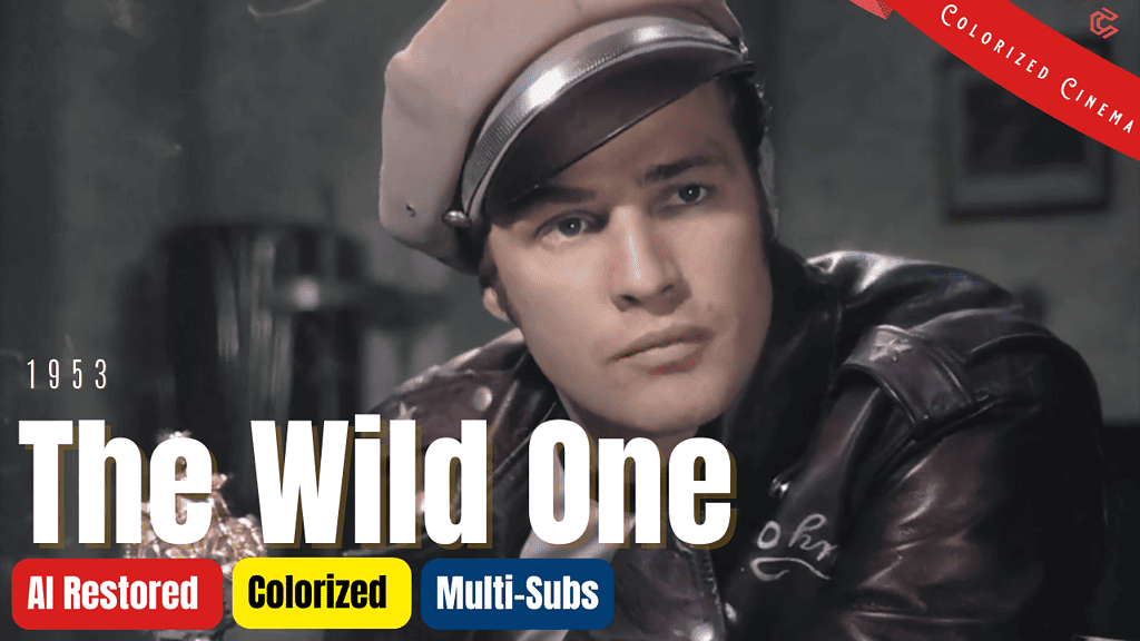 The Wild One (1953) | Colorized | Marlon Brando, Mary Murphy | Crime Film | Subtitles
