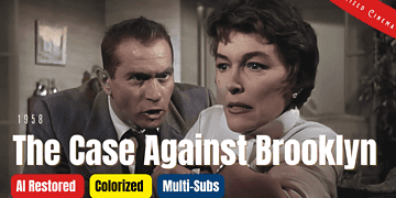 Film Noir Crime | The Case Against Brooklyn 1958 | Colorized | Darren McGavin | Subtitles