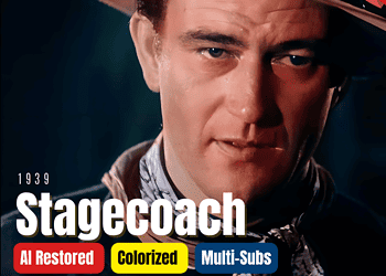 Stagecoach 1939 - Full Colorized Movie | John Wayne, Claire Trevor | Classic Western | Subtitles