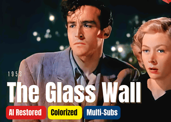 The Glass Wall 1953: Colorized Full Movie | Vittorio Gassman | Drama Film Noir | Subtitles