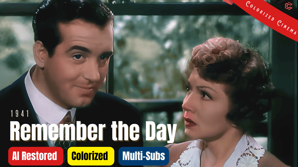 Remember the Day 1941: Colorized Full Movie | Henry King, Claudette Colbert, John Payne | Subtitles