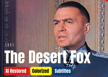 The Desert Fox: The Story of Rommel 1951 | Colorized | James Mason | War Biography | Subtitles