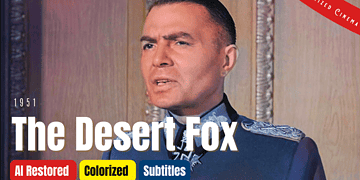 The Desert Fox: The Story of Rommel 1951 | Colorized | James Mason | War Biography | Subtitles