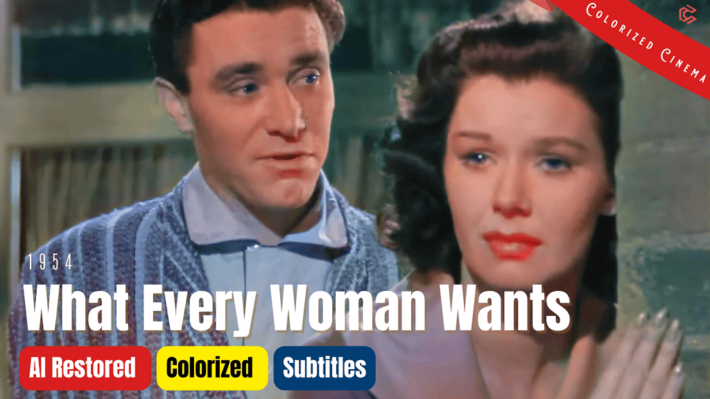 What Every Woman Wants 1954 | Colourised Full Film | William Sylvester | British Comedy | Subtitles