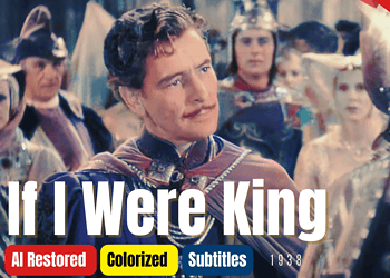 If I Were King 1938 - Colorized Full Movie | Ronald Colman, Frances Dee | Historical | Subtitles