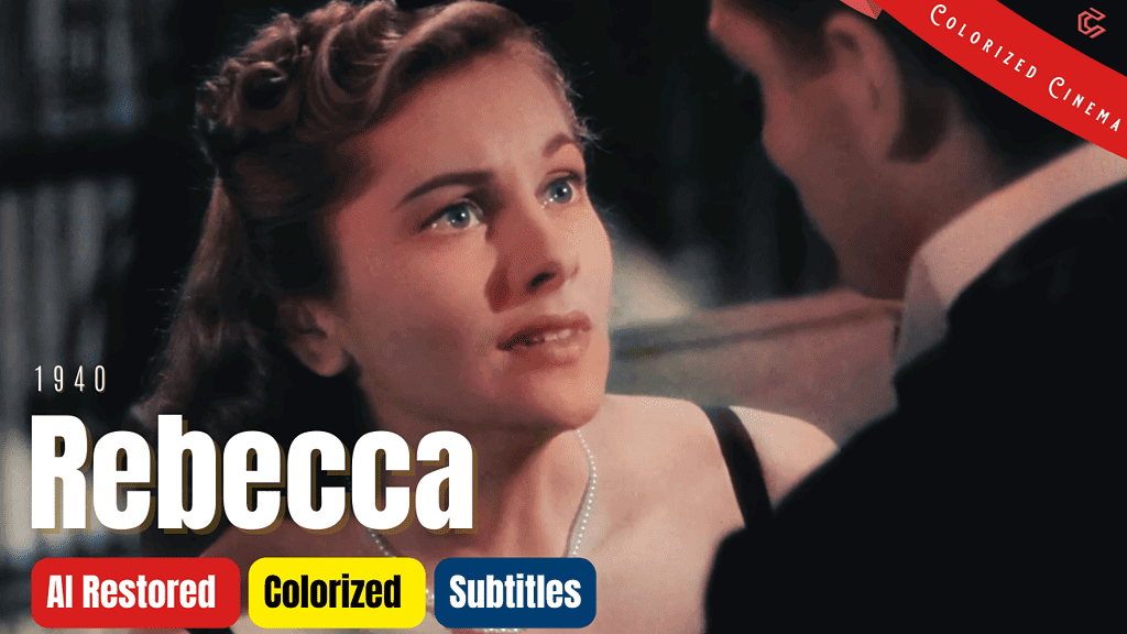 Alfred Hitchcock's Rebecca 1940 - Colorized Full Movie | Laurence Olivier, Joan Fontaine