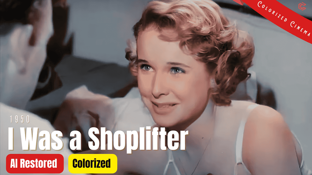 I Was a Shoplifter 1950 - Colorized Full Movie | Scott Brady, Mona Freeman | film noir crime
